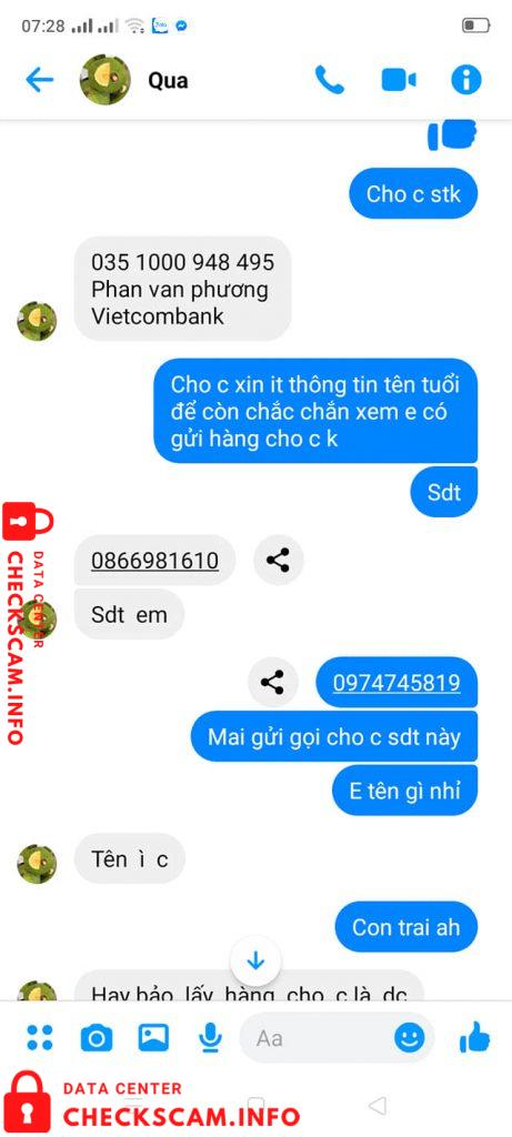 Preuves contre Phan Văn Phương