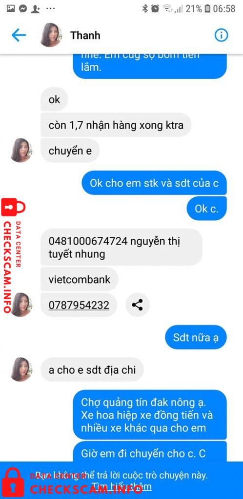 ဆန့်ကျင်သက်သေ Nguyễn Thị Tuyết Nhung