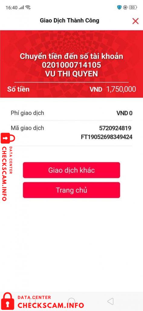 ဆန့်ကျင်သက်သေ Vũ Thị Quyên