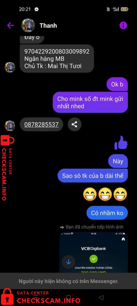 Preuves contre Mai Thị Tươi