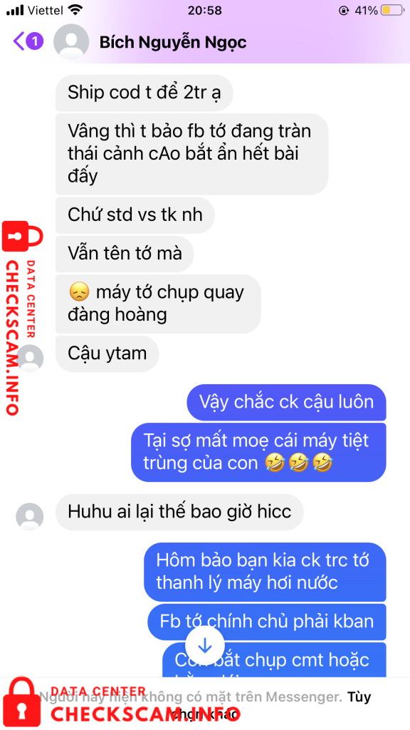 Preuves contre Nguyen Thi Bich Ngoc