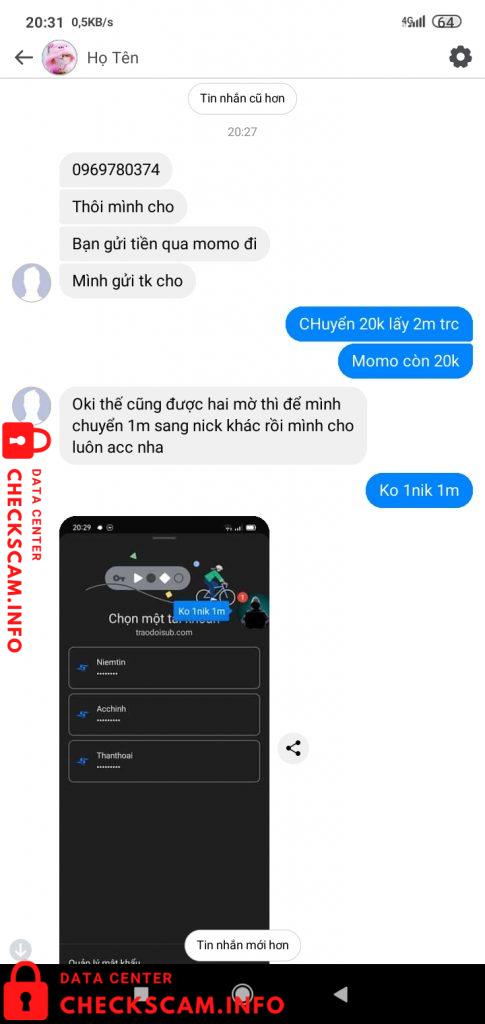 Preuves contre Đinh Văn Phúc