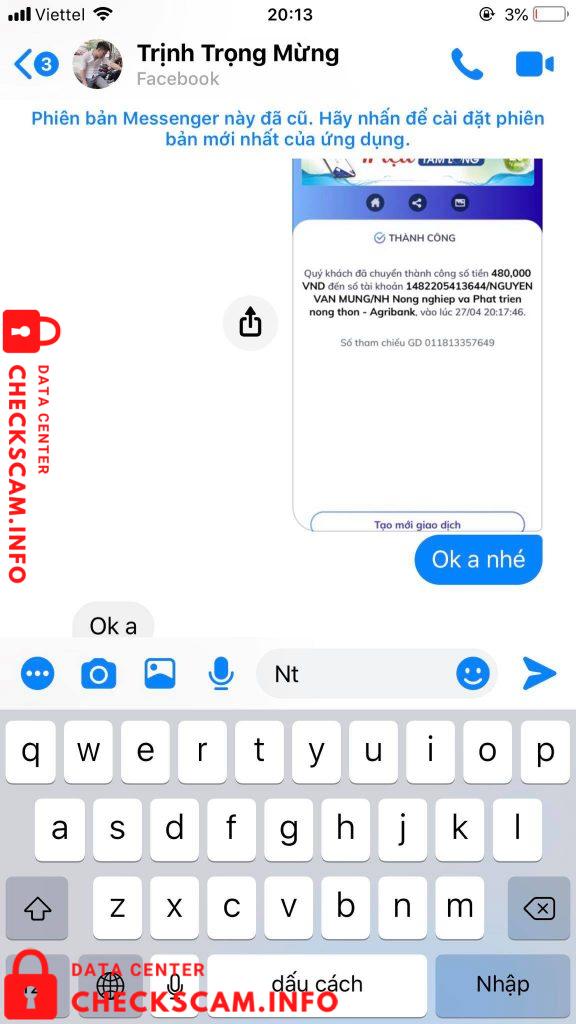 Preuves contre Nguyen Van Mung