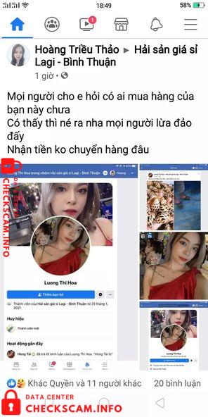 Bukti melawan Luong Thi Hoa