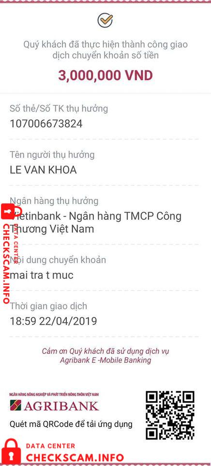 Bukti melawan Lê Văn Khoa