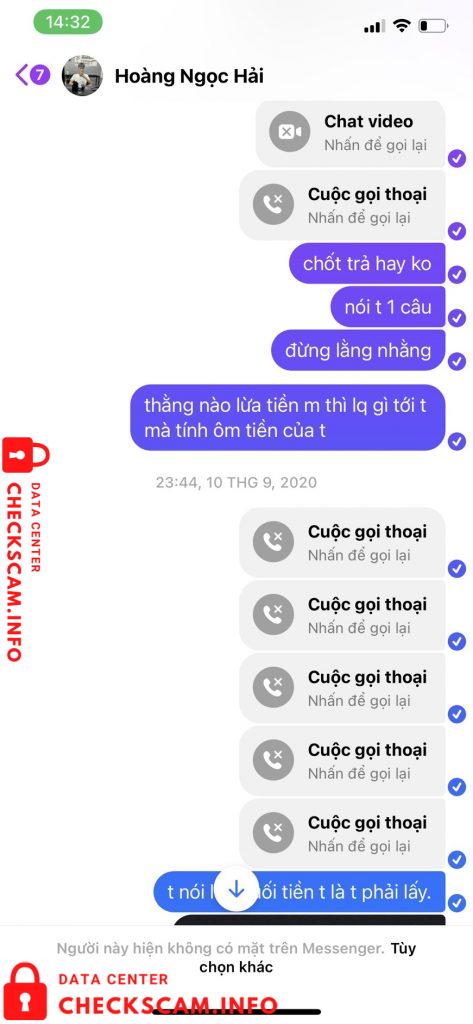対する証拠 Hoàng Ngọc Hải