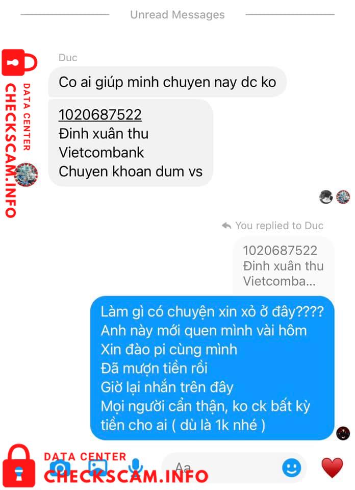 Preuves contre Đinh Xuân Thu