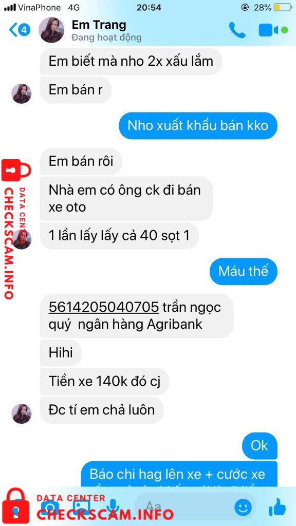 Preuves contre Trần Ngọc Quý