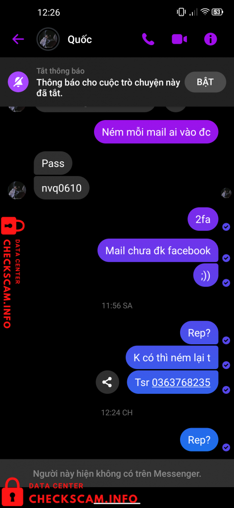 ဆန့်ကျင်သက်သေ Trần Văn Quốc