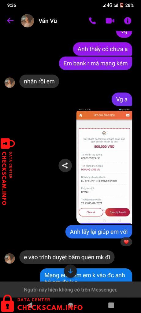 Preuves contre Hoang Van Vu