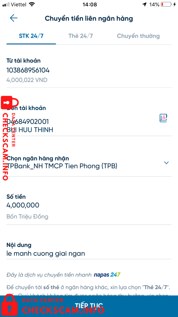 Preuves contre Bui Huu Thinh