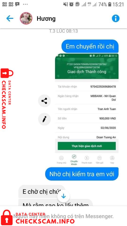 Preuves contre Trần Anh Tuấn