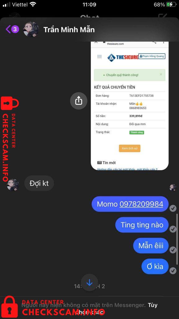Preuves contre Trần Minh Mẫn
