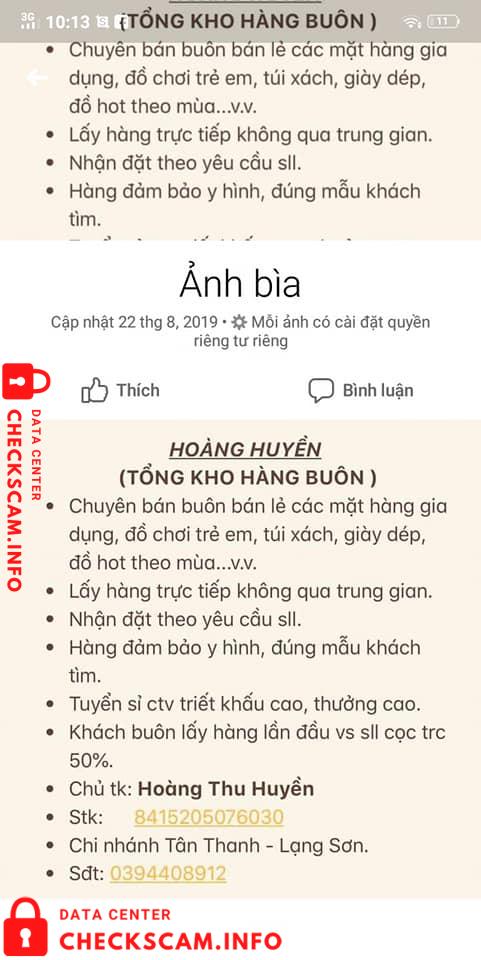 Preuves contre Hoàng Thu Huyền