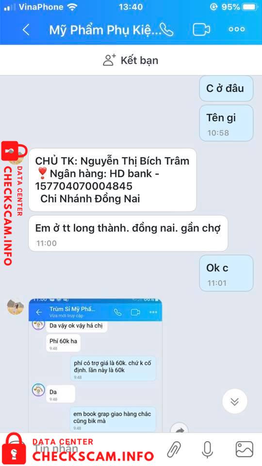 Preuves contre Nguyễn Thị Bích Trâm