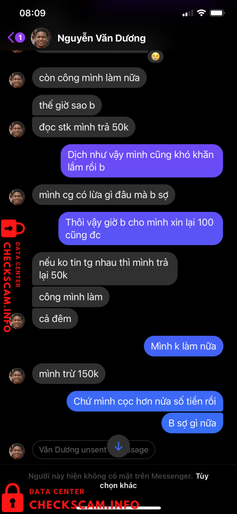 Preuves contre Nguyễn Văn Dương