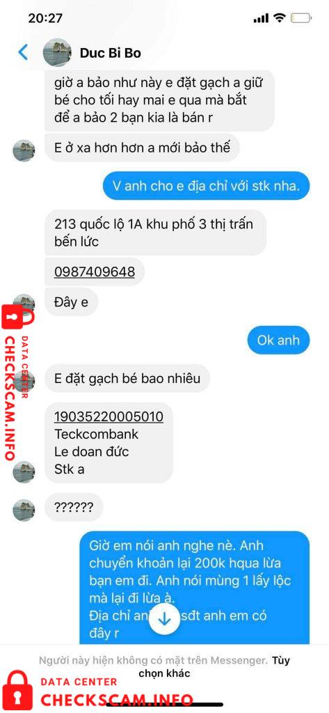 Bukti melawan Le Doan Duc