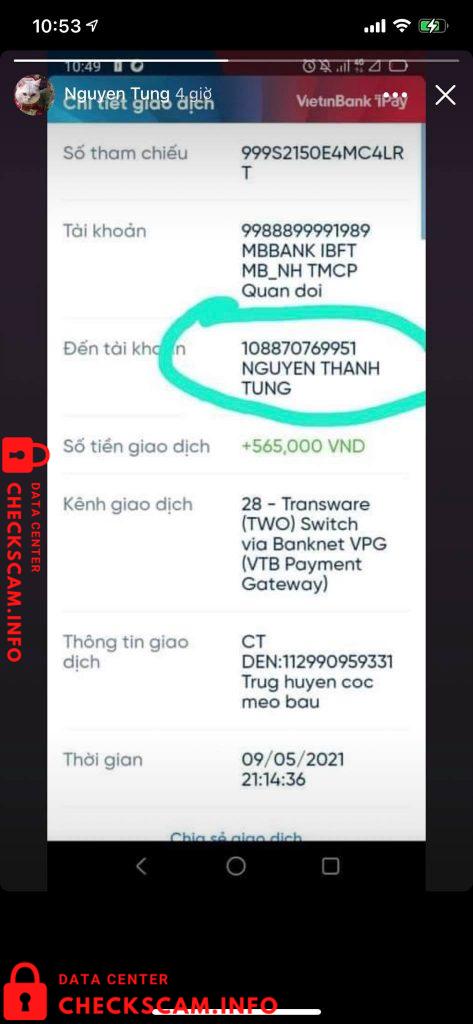 Bukti melawan Nguyen Thanh Tung