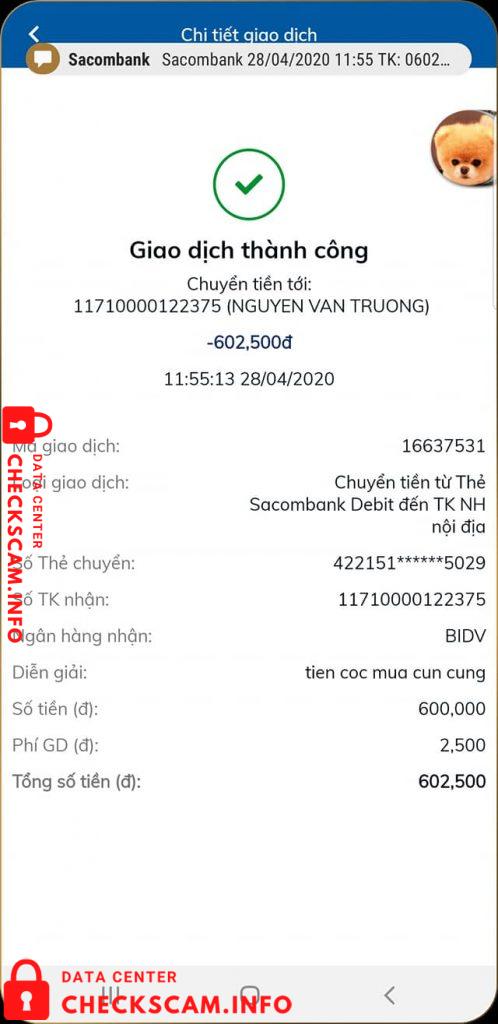 Bukti melawan Nguyen Van Truong