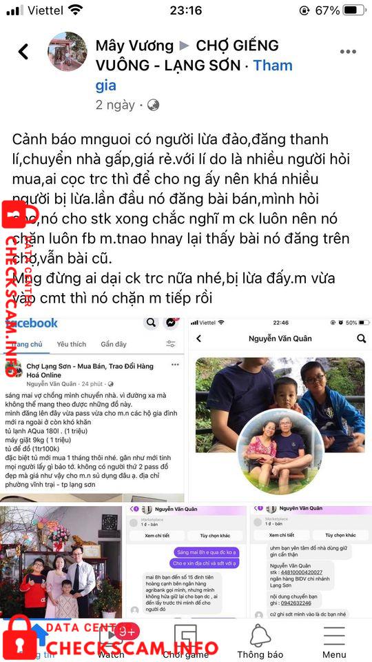 Bukti melawan Nguyễn Văn Quân