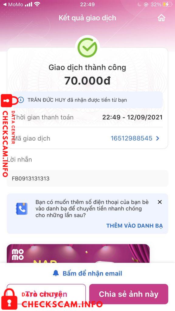 対する証拠 Nguyen Van Huy