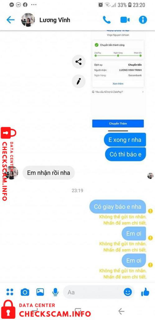 Bukti melawan Lương Vĩnh Trinh