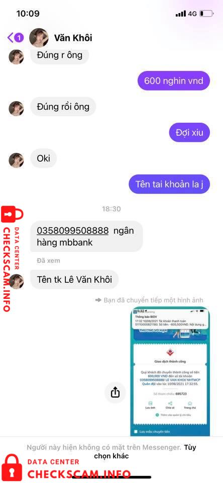 Evidência contra Lê Văn Khôi