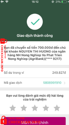 Preuves contre Nguyễn Thị Hướng