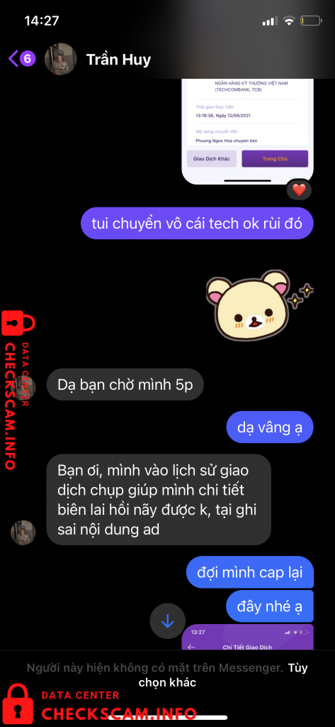 Preuves contre Duong Thi Thu Nga