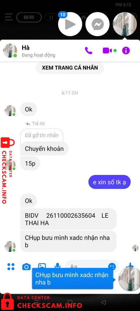 Preuves contre Le Thai Ha