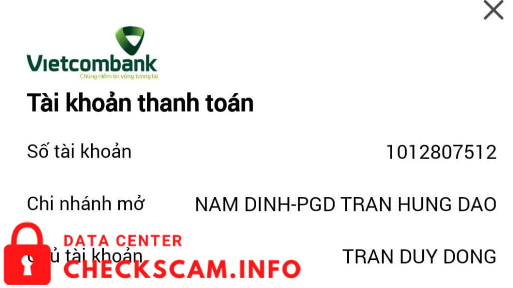 Evidência contra Tran Duy Dong