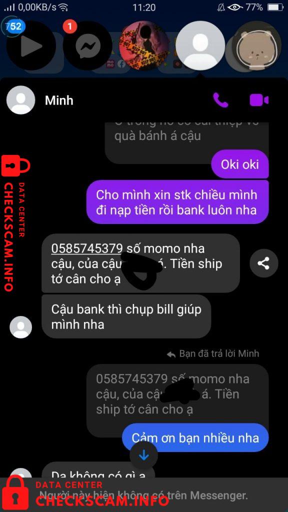 Evidência contra Nguyễn Thanh Thảo
