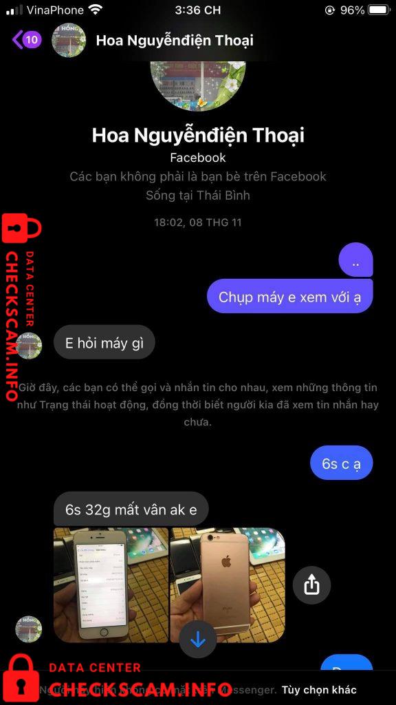 Evidência contra Nguyen Thi Ngoc Hoa