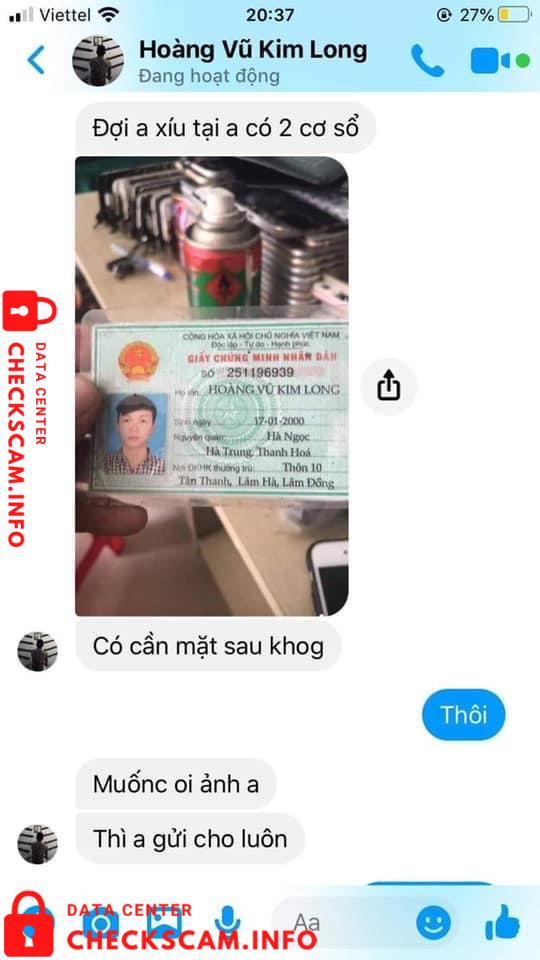 Preuves contre Hoang Van Quang