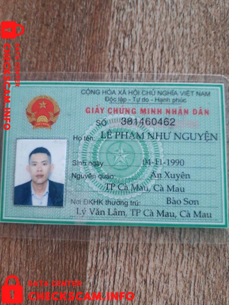 Preuves contre Le Pham Nhu Nguyen