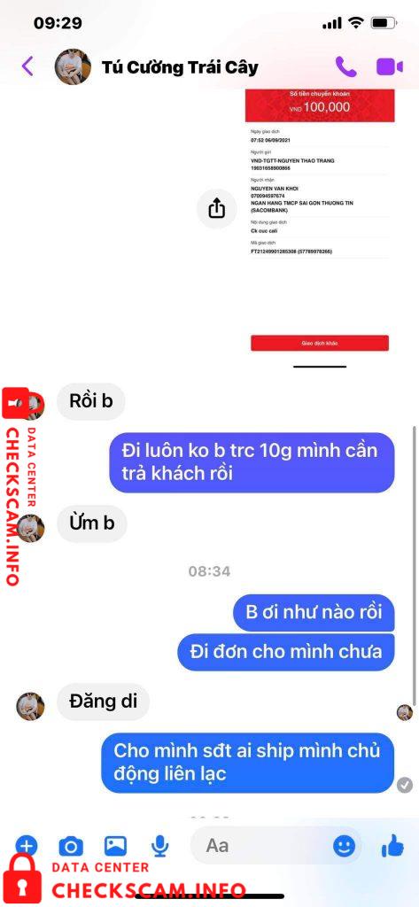 Evidência contra Dang Van Khoi