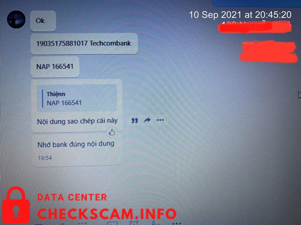 Evidência contra Pham Tuan Linh