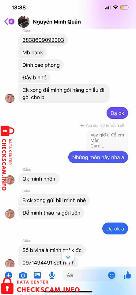 対する証拠 Dinh Cao Phong