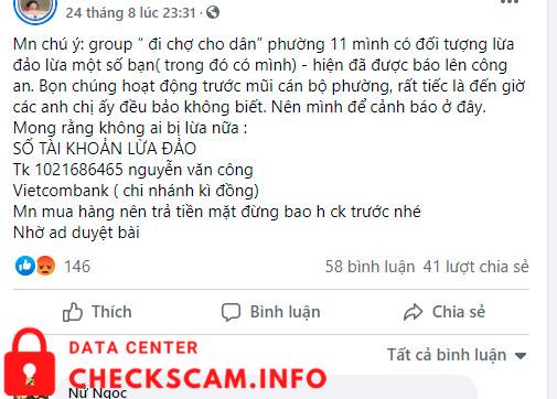 対する証拠 Nguyen Van Cong