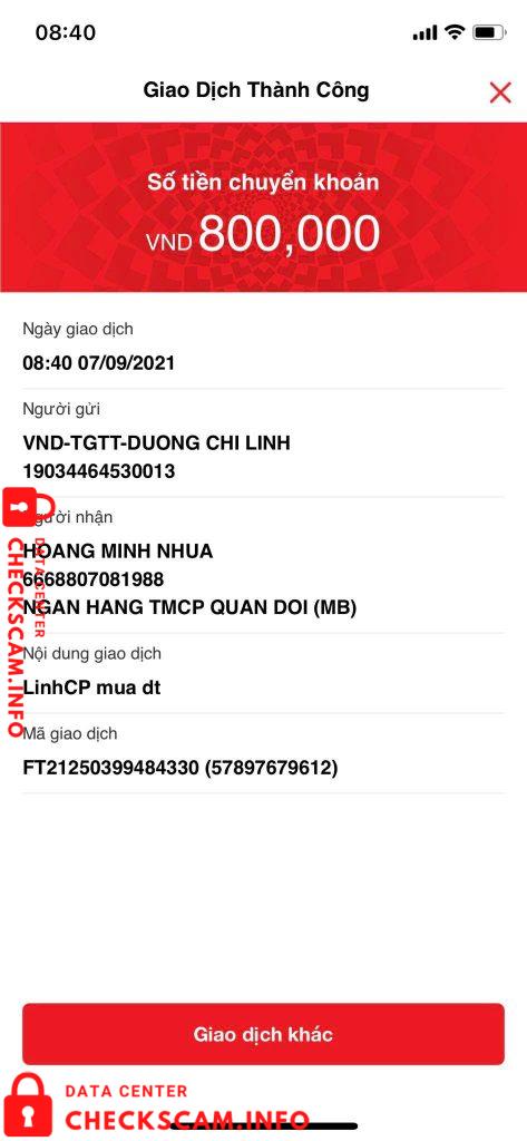 Preuves contre Hoang Minh Nhua