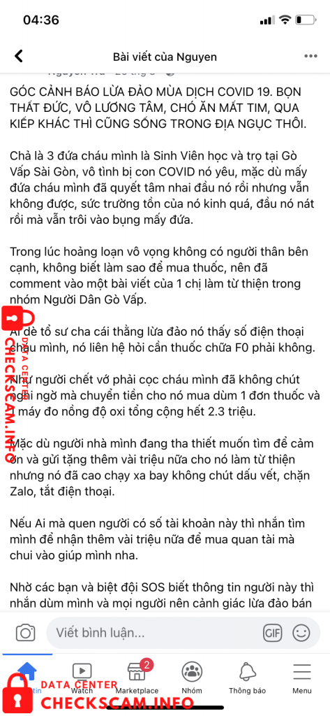 Preuves contre Nguyen Trung Nghia