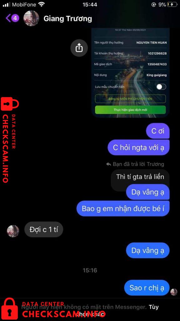 Bukti melawan Nguyen Tien Huan