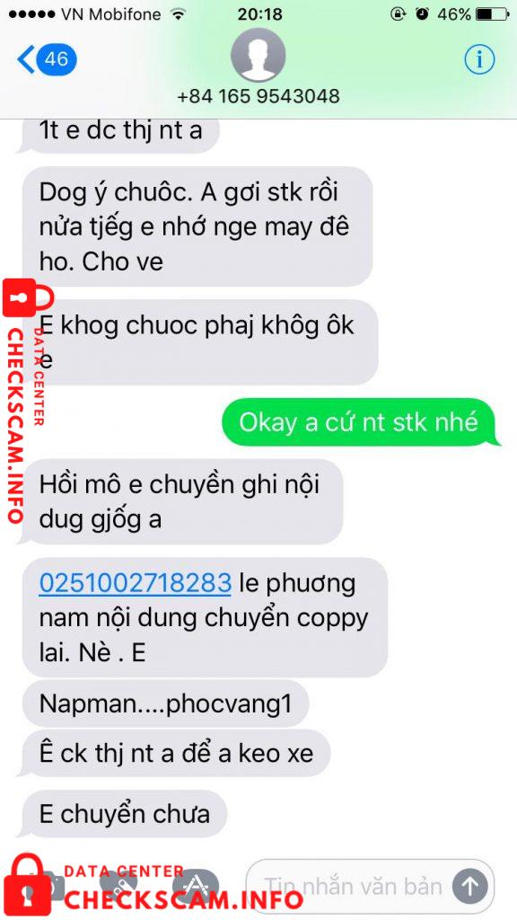 Bukti melawan Le Phuong Nam