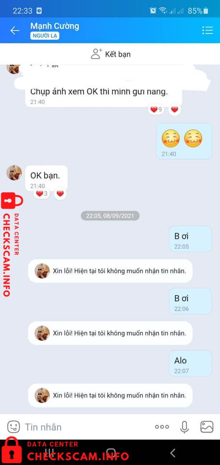 Preuves contre Nguyen Manh Cuong