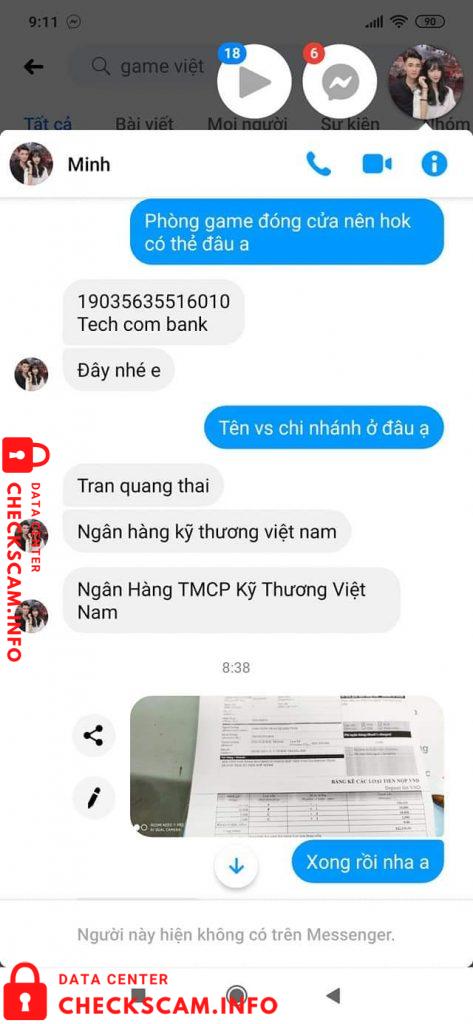 Preuves contre Trân Quang Thái
