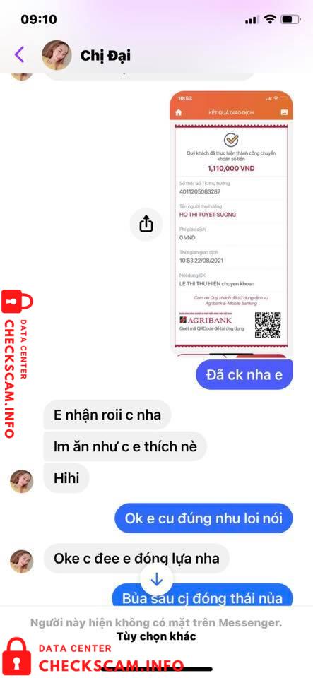 Bukti melawan Ho Thi Tuyet Suong