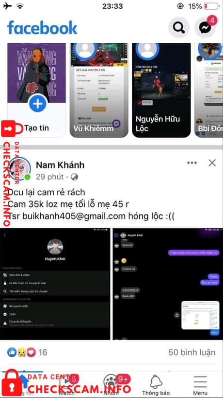 Preuves contre Huỳnh Khôi