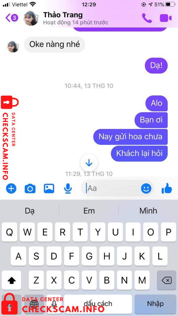 Preuves contre Phan Thị Trang