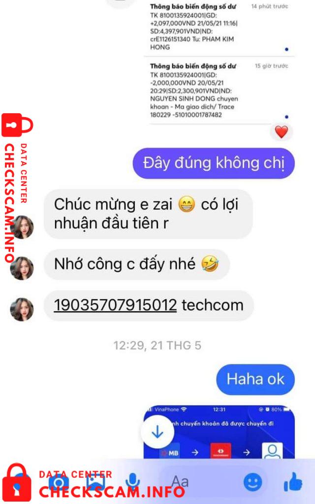Preuves contre Ngo Thi Huyen Nga