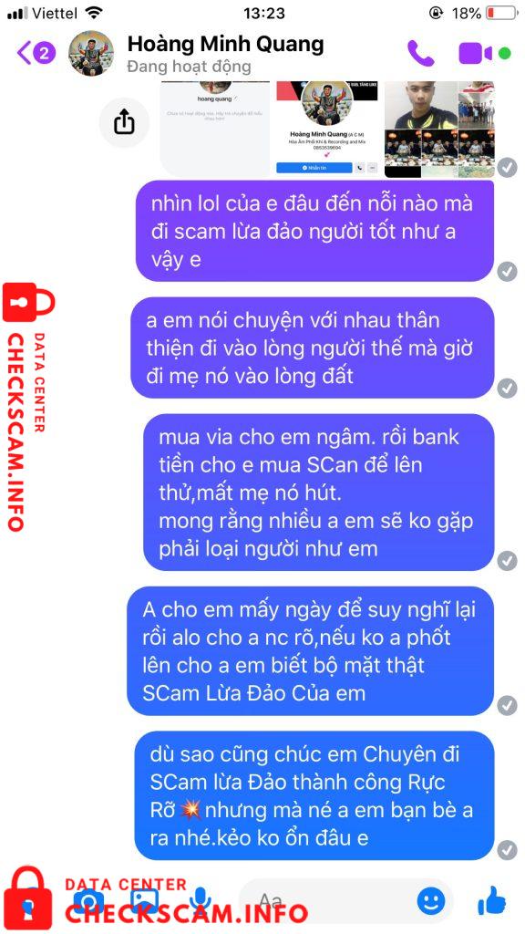Preuves contre Hoang Minh Quang